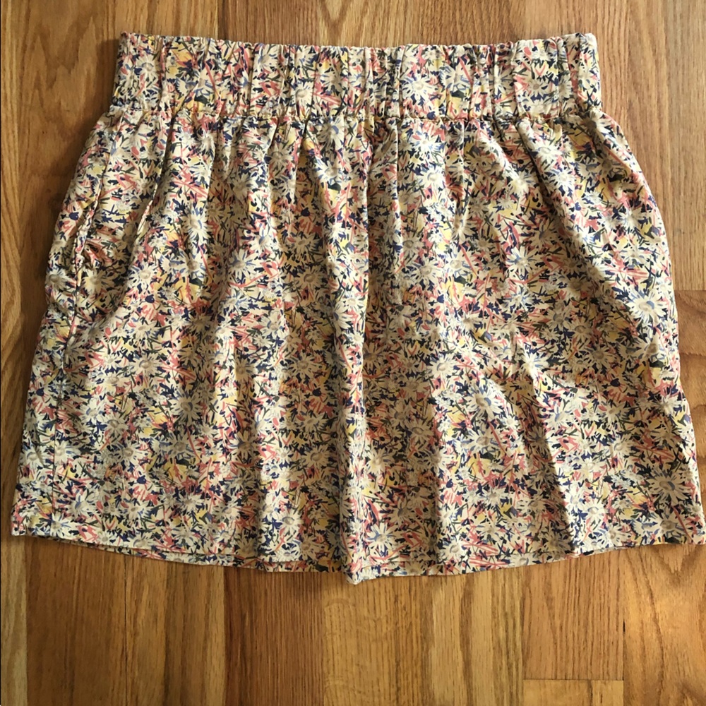 J. CREW floral print skirt size 2